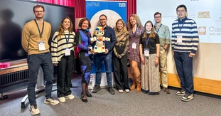 One of the interdisciplinary project groups after their presentation