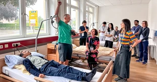 Care workshop at the Caritas nursing school