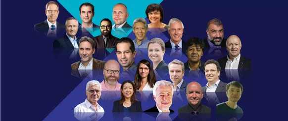 Internationally leading personalities from robotics and AI transform the stage of the high-tech summit into a virtual think tank.<br />
Image: MSRM / TUM 
